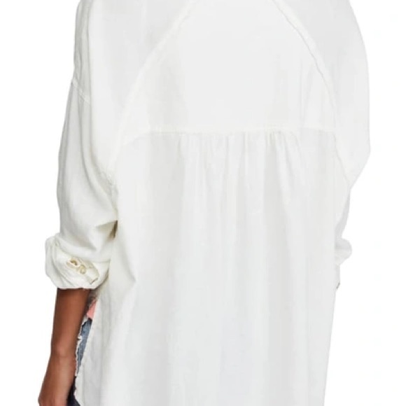 Free People We the Free “keep it simple” button shirt. Size XS - Picture 6 of 9